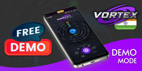 Vortex demo mode on mobile app in India