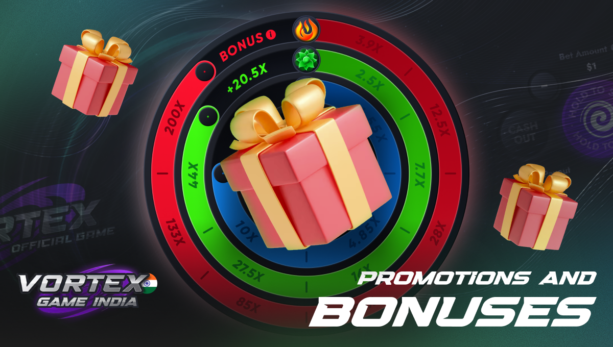Vortex game India bonuses with welcome rewards and exclusive casino promotions
