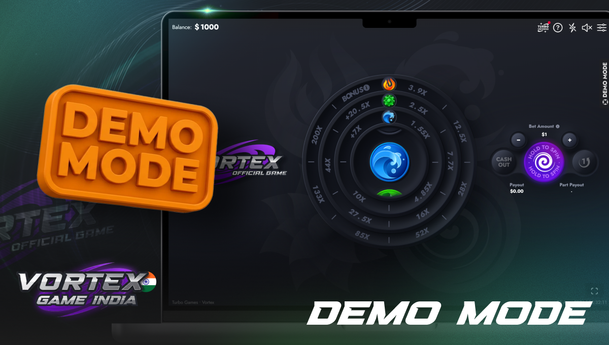 Vortex game India demo mode setup for risk-free crash gameplay practice