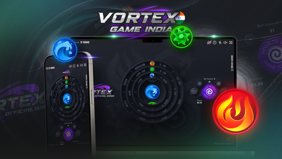 Vortex game India official crash game with high RTP and real money rewards