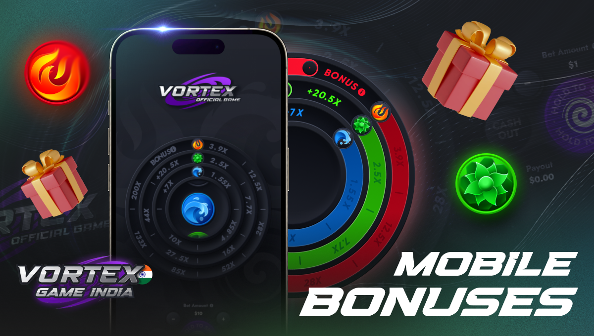 Vortex game India mobile bonuses with welcome rewards and casino promotions