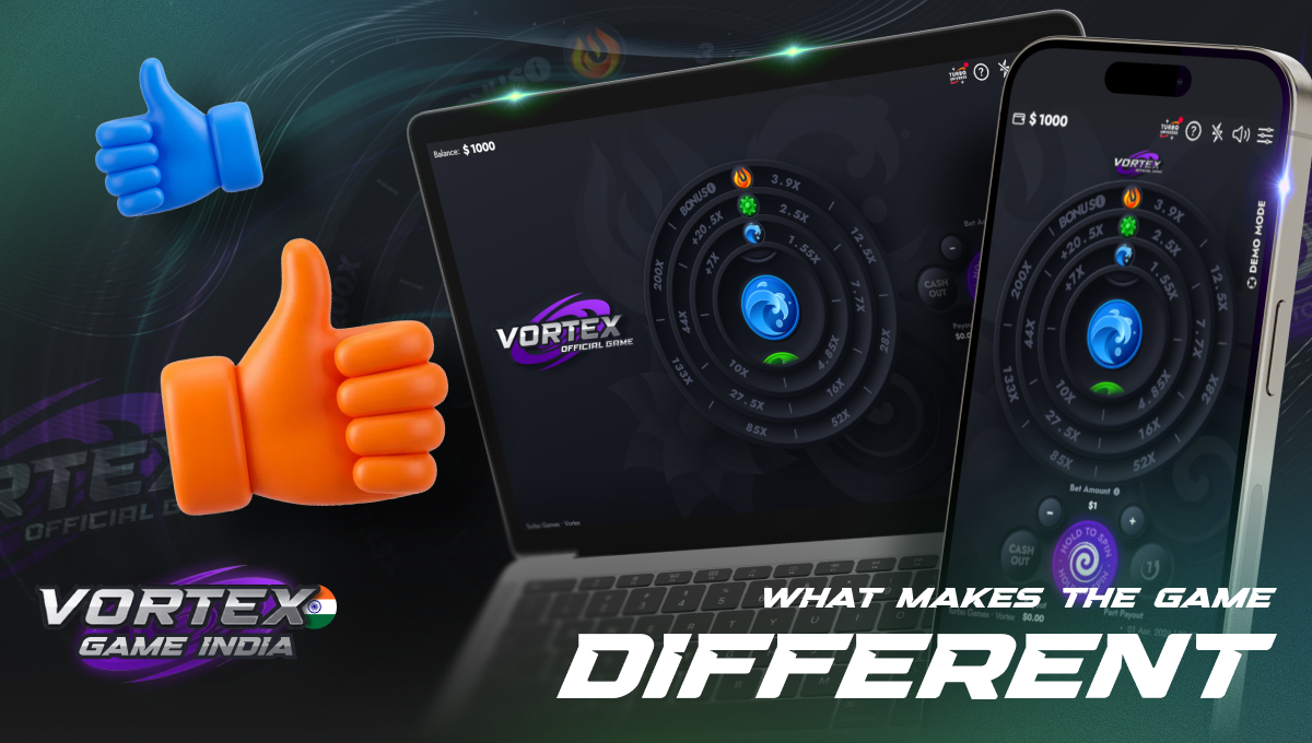 Vortex game India unique features compared with other crash games